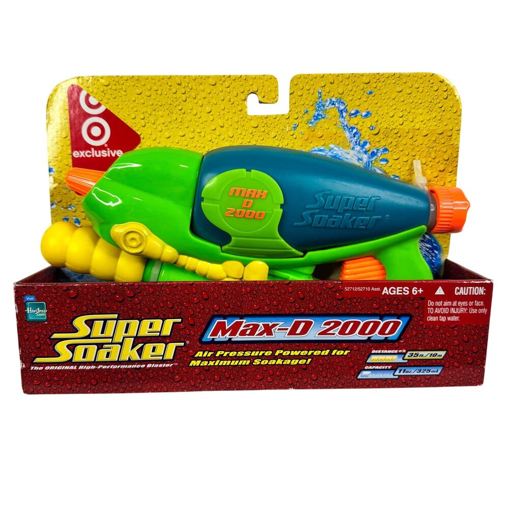 Larami Super Soaker Squirt Toy Max-D 2000 Factory Sealed Target‎ Exclusive